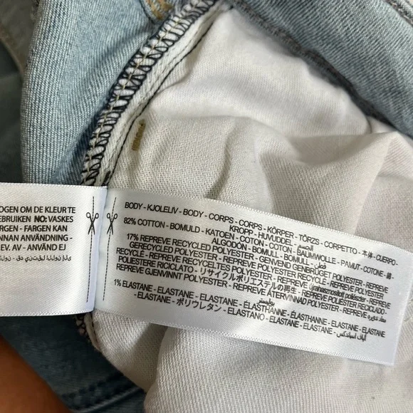 Ariat Perfect Rise Nia Slim Trouser Jeans Light Blue Flare Jean size 31 L - Picture 16 of 16